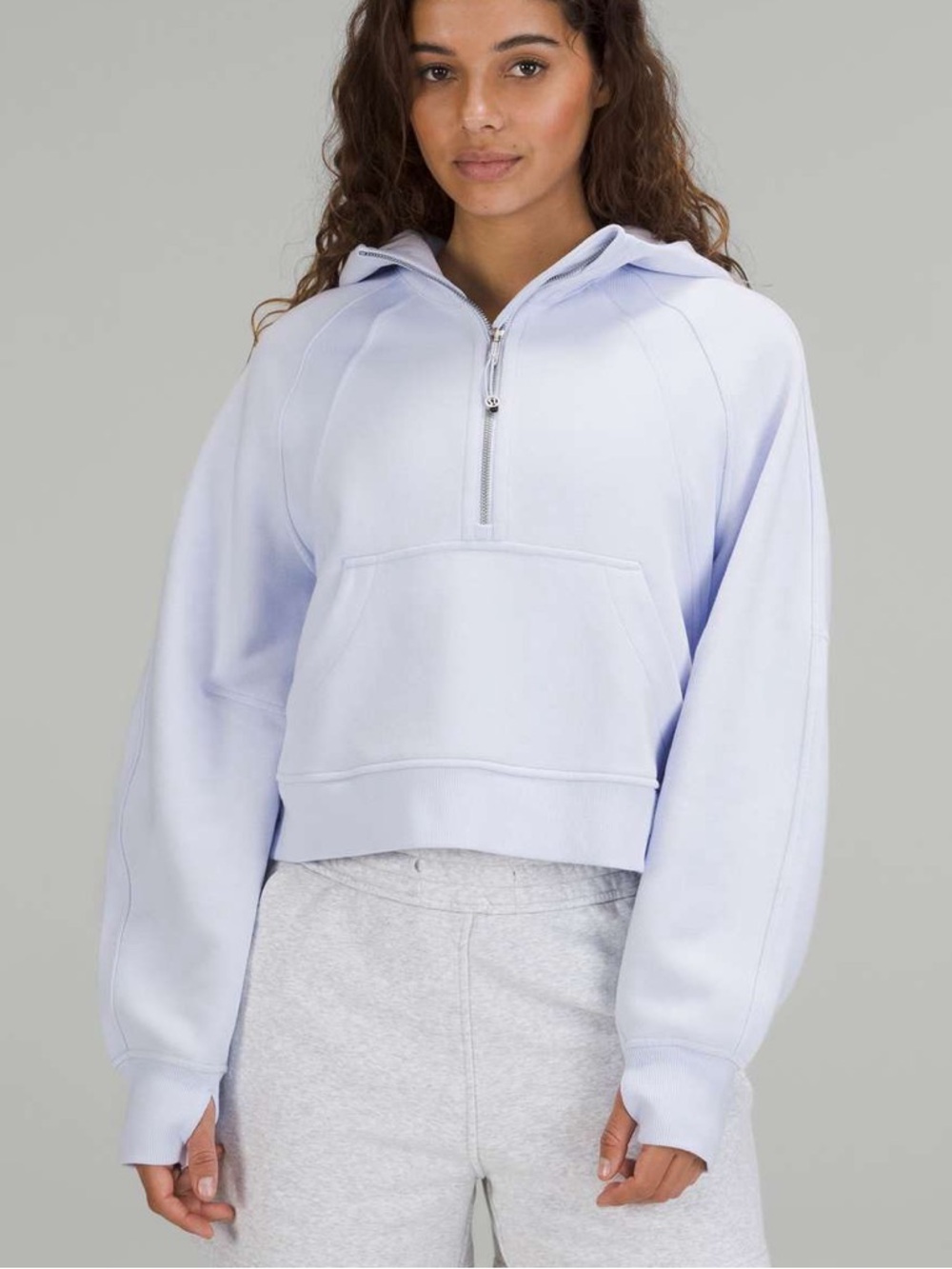 Lululemon Scuba Oversized Half-Zip Hoodie - Blissful Blue M/L